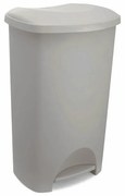 Szürkésbézs műanyag pedálos szemetes 50 l – Addis