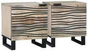 Éjjeliszekrények 2 pcs Természetes 40 x 33.5 x 46 cm