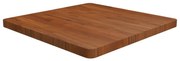 sötétbarna kezelt tömör tölgyfa négyzet asztallap 70x70x4cm