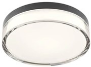 Redo 01-3735 - FRISBI LED mennyezeti lámpa 12W 230V 3000/4000K IP44 fekete