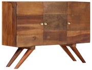 barna tömör újrahasznosított fa tálalószekrény 110 x 30 x 75 cm