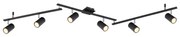 Globo 57910-6B - Spotlámpa ROBBY 6xGU10/35W/230V fekete