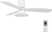 Lucci Air 210661-LED Dimmelhető ventilátor FLUSSO 1xGX53/18W/230V fa/fehér + távirányító
