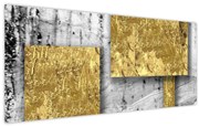 Kép - Arany négyzetek N⁰3 (120x50 cm)