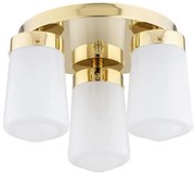 Argon 6165 - Felületre szerelhető csillár PASADENA 3xE27/15W/230V arany/fehér