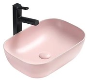 Mexen Rita asztali mosdókagyló 45 x 32 cm, rózsaszín matt - 21084544