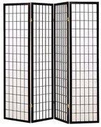 4 paneles térelválasztó paraván-japán stílusú