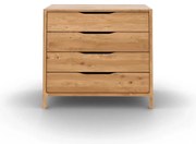 Natúr színű tölgyfa alacsony komód 95x80 cm Twig – The Beds