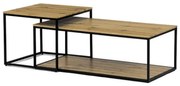 Autronic Dohányzóasztal 100x35 cm MDF matt barna CT-X7123 OAK