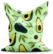 Classic babzsák rajzolt avokádó - gyerek, zöld