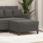 sötétszüke bársony lábzsámoly 70x55x41 cm