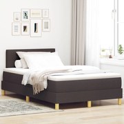 Boxspring ágy matraccal sötétbarna 120 x 200 cm szövet