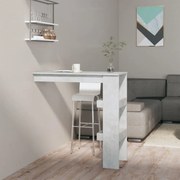 betonszürke fatermék fali bárasztal 102 x 45 x 103,5 cm