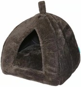 Plüss fekhely kutyáknak/macskáknak HUISE 40x35 cm, fekete