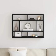 fekete tölgyfa fali polc 75 x 16 x 55 cm