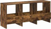 vidaXL Magazin állvány Füstölt tölgy 102 x 30 x 45 cm