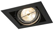 Süllyesztett spotlámpa fekete G53 111mm állítható - Oneon