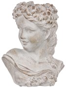 Beton burkolat Bysta női fej, átmérő 23 cm, 23 x17 x 30 cm