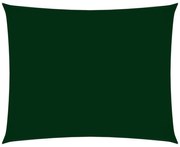 sötétzöld téglalap alakú oxford-szövet napvitorla 2 x 3,5 m
