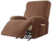 Relax Fotel Huzat (bársonyos, 1 üléses, barna, rugalmas)