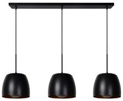 Lucide 30488/03/30 - Csillár zsinóron NOLAN 3xE27/40W/230V fekete