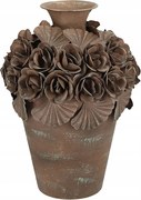 Csokorváza Virágok Loft Barna 30cm Boho Retro Loft Ház Nappaliba