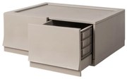 Wave twin Wood moduláris tárolódoboz kerekek nélkül 54,6 x 43,4 x 22 cm, széles - 2 fiók
