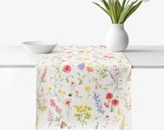 Goldea valencia dekoratív asztali futó - virágzó mező 20x120 cm
