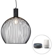 Okos kerek lámpa fekete 50 cm, Wifivel, G95 - Dos