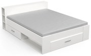 Pocket franciaágy 160x200cm Matt fehér N
