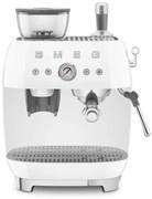SMEG 50-es retro stílusú EGF03 karos kávéfőző kávédarálóval 2 csésze fehér - Smeg