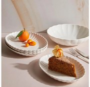 27 részes fehér porcelán étkészlet