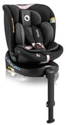 Lionelo NAVY i-Size 40-150 cm autósülés alapozattal, fekete/rózsaszín