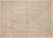vidaXL Területszőnyegek Természetes és Fehér 160 x 230 cm Juta