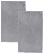 Szürke gyorsan száradó frottír pamut fürdőlepedő szett 2 db-os 90x140 cm Quick Dry – Catherine Lansfield