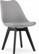 AKCIÓ világosszürke BALI MARK szék fekete lábakkal II. osztály