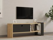 TV asztal/szekrény Dutudo (antracit + tölgy) . Akció -24%. 1095108
