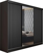 Malani 200 Tolóajtós Szekrény 200cm, Grafit