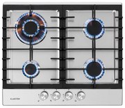 Klarstein Ignito 4, gázfőzőlap, 4 Sabaf égő, rozsdamentes acél, ezüst