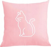 Párna párnahuzat Cool nyomott mintás cica