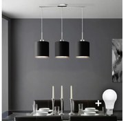 Eglo Eglo - LED  Csillár zsinóron TUNJA 3xE27/60W/230V fekete EG32521B