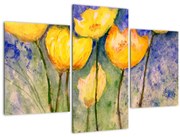 Kép - sárga tulipán (90x60 cm)