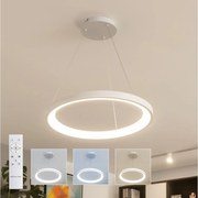 Brilagi - LED dimmelhető kábeles csillár FALCON SLIM LED/42W/230V Ø 50 cm fehér + távirányító