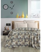 Barna pamut ágytakaró 200x230 cm Pique – Mila Home