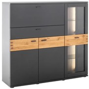 Cesena magas üvegajtós komód