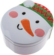 Karácsonyi fémdoboz Hóember 1,4 l