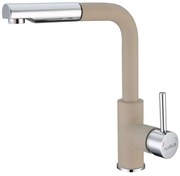 ALVEUS 1129045- Mosogatócsap kihúzható permetezővel SIROS 29,7 cm gránit/bézs