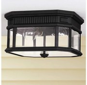 Feiss FE-COTSLN-F-BK-Kültéri mennyezeti lámpa COTSWOLD LANE 2xE27/60W/230V IP44