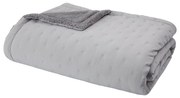 Szürke sherpa steppelt ágytakaró 220x230 cm Cosy Nori – Catherine Lansfield