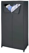 Fekete textil ruhásszekrény 75x150 cm Deep – Wenko